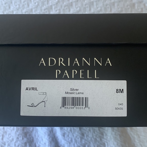Adrianna Papell AVRIL dress sandal silver 8M - Picture 7 of 7